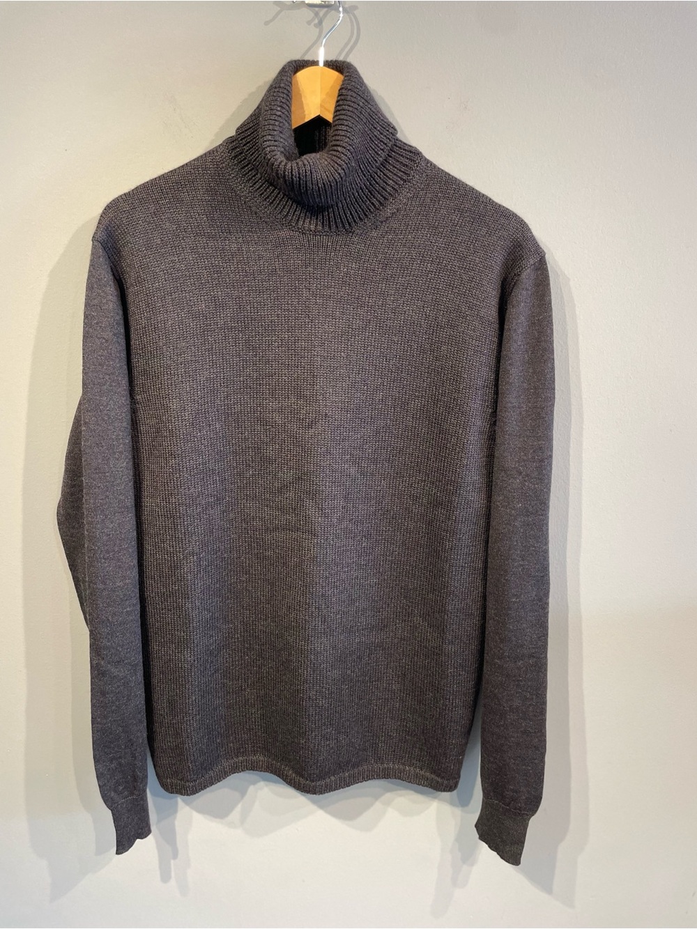 Jil Sander Charcoal Turtleneck wool Sweater size 54
